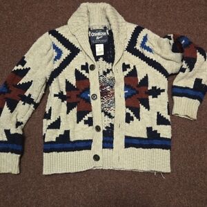 OshKosh BGosh Boy's Southwestern Sweater Size 5T See Pics For Measurements